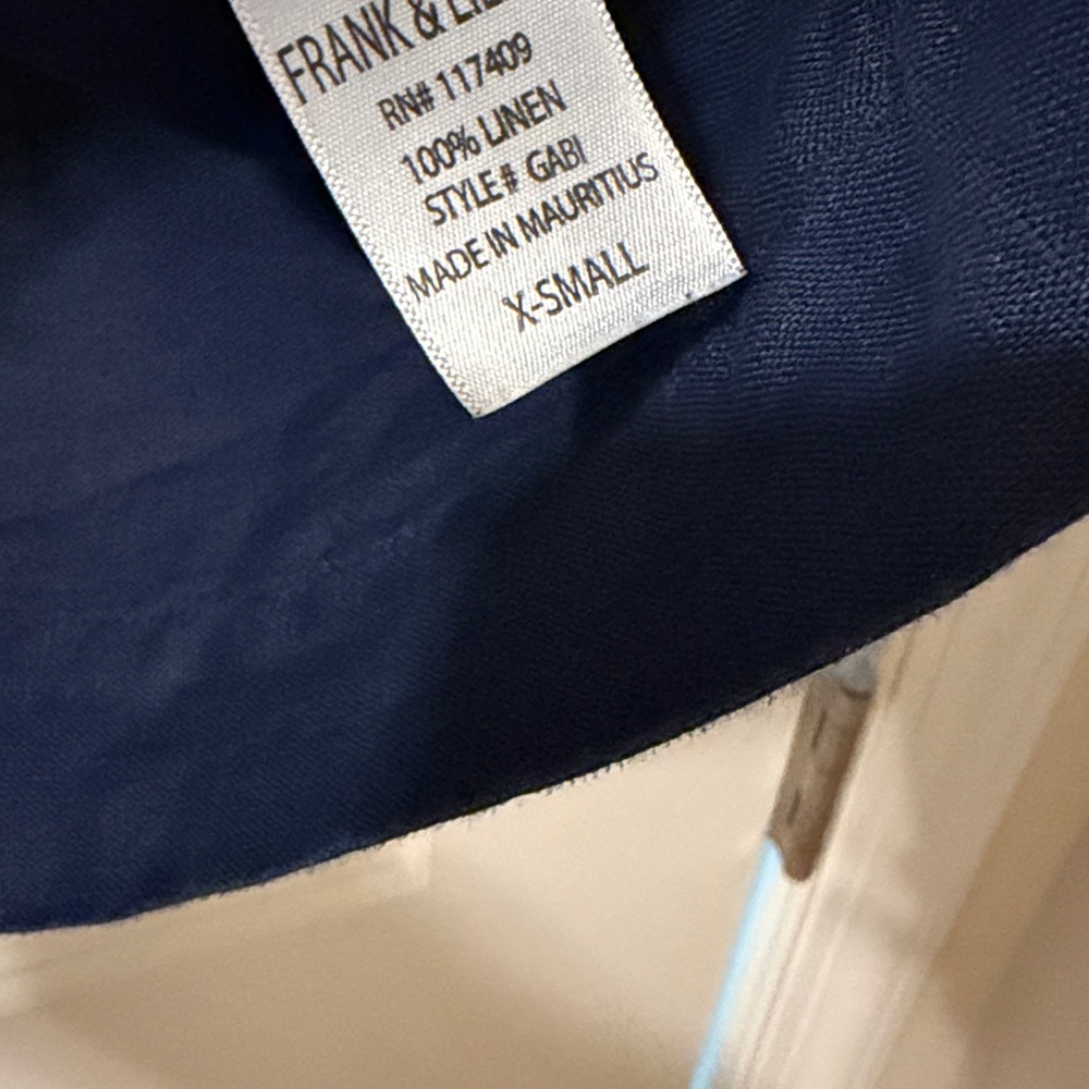 Frank & Eileen Gabi Popover Shirt in Navy - Picture 6 of 7